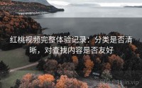 红桃视频完整体验记录：分类是否清晰，对查找内容是否友好