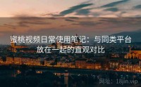 蜜桃视频日常使用笔记：与同类平台放在一起的直观对比