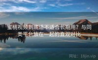 蜜桃视频到底适不适合长期用？与同类平台放在一起的直观对比