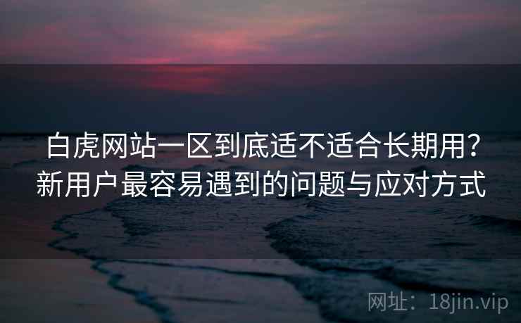 白虎网站一区到底适不适合长期用？新用户最容易遇到的问题与应对方式