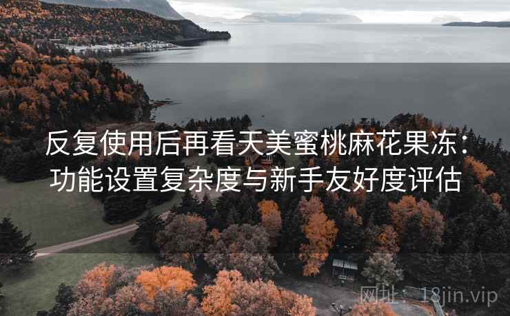反复使用后再看天美蜜桃麻花果冻：功能设置复杂度与新手友好度评估